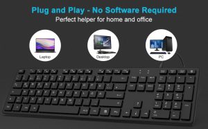 Kabelgebundene Tastatur USB