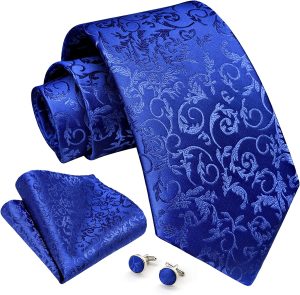 Enlision Herren Krawatte Hochzeit Krawatten Krawatte und Einstecktuch Manschettenknöpfe Set