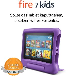 🔥🔥Fire 7 Kids -Tablet, 7-Zoll-Display, 16 GB, violette kindgerechte Hülle (2019)