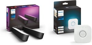 Philips Hue White and Color Ambiance Play Lightbar 2-er Pack inkl. Hue Bridge