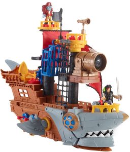 Fisher-Price Imaginext DHH61 – Pirates Haimaul-Piratenschiff, Spielzeug ab 3 Jahren