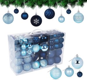 🔥100 Stück Weihnachtskugel Set Christbaumkugeln🔥