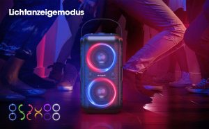 Bluetooth Lautsprecher, W-KING 80W Tragbarer Kabelloser