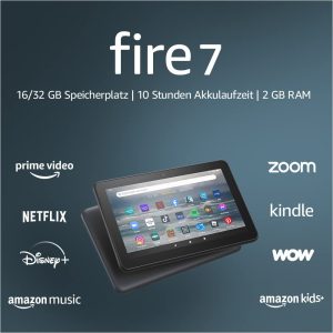 Fire 7-Tablet, 7-Zoll-Display, 16 GB, neuestes Modell (2022)