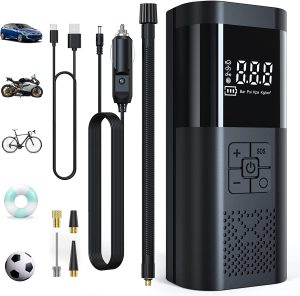 Behozel Elektrische Luftpumpe mit 6000mAh Akku,