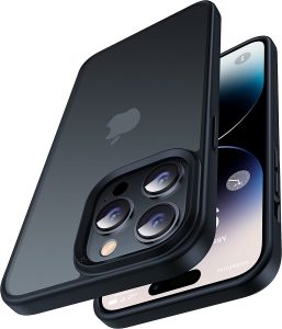 CASEKOO Matt Power für iPhone 14 Pro Hülle [SGS-Militärschutz] Stoßfeste Kratzfeste Schutzhülle (Anti-Fingerabdruck)