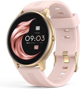 Smartwatch, AGPTEK 1,3 Zoll runde Armbanduhr mit personalisiertem Bildschirm