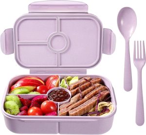 Brotdose Lunchbox mit 4 Fächern