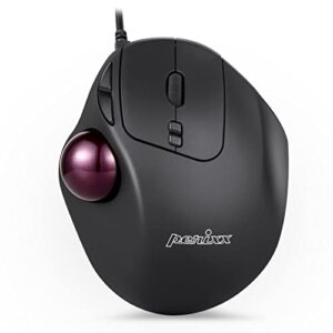 Kensington Orbit TrackBall, Kabelgebundene ergonomische TrackBall-Maus mit Scroll-Ring, 40 mm Kugel, Kompatibel mit Windows & macOS, für Rechts- und Linkshänder, Schwarz/Blau, K72337EU., 29.99 €