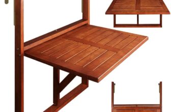 Casaria® Balkontisch klappbar wetterfest Holz FSC®-Zertifiziert