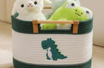 Baumwollseil-Körbe zur Aufbewahrung von Kuscheltieren für Kinderzimmer