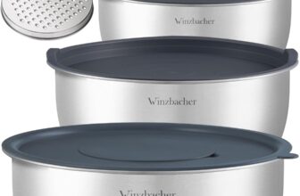 Winzbacher – Schüssel Set aus 304 Edelstahl mit Deckel
