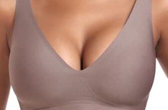 Jiuday Tiefer V Push Up BH ohne Bügel for Damen