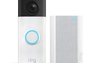 Ring Paket: Akku-Videotürklingel (Neueste Gen.) Retinal 2K & 6x-Zoom