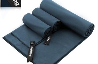 Mikrofaser Handtuch 3er Set – Groß 200×100cm & 2 Klein 80×40cm