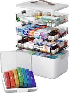 CTIME 4-lagige XXL-Medikamentenbox (Set)