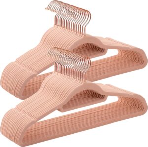 SONGMICS Kleiderbügel Samt, 50er Set