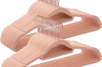 SONGMICS Kleiderbügel Samt, 50er Set