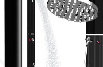 Onbest 35 Liter Solardusche Garten mit Regenschutz