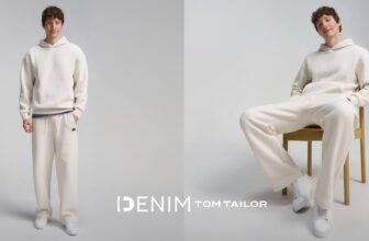 Tom Tailor Denim Herren Relaxed Sweatshirt mit Logo-Print