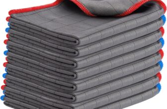 8X Premium Carbon Mikrofaser Glastücher