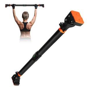 Klimmzugstange für Türrahmen ohne Schrauben mit innovativer Gewindesperre für sicheren Halt – 72-96cm Pull Up Bar mit Tragfähigkeit für bis zu 200 kg für Oberkörper Workout Heimtraining, 24.55