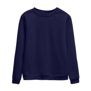 , Damen Langarm Rundhalsausschnitt Pullover Trendige Tops Lockere Lässige Herbstmode Hoodless Sweatshirt