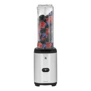 , Russell Hobbs Mixer – Standmixer & Smoothie Maker to go [23.500 U/min Power-Motor] inkl. 2x Mixbehälter 600ml (BPA-frei, spülmaschinen- & bruchfest inkl. Deckel) Zerkleinerer, Edelstahl, 23470-56