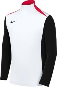 NIKE FD7671-100 Dri-FIT Academy Pro 24 Drill Top K Sweatshirt Unisex White/Black/Bright Crimson/Black Größe S, 14.17
