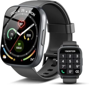 , Smartwatch Herren Damen mit Bluetooth Anrufe, 1.95″ HD Touchscreen, Fitnessuhr mit Pulsuhr/Schlafmonitor, 112+ Sportmodi Fitness Tracker mit Schrittzähler IP68 Wasserdicht Smart Watch für Android iOS