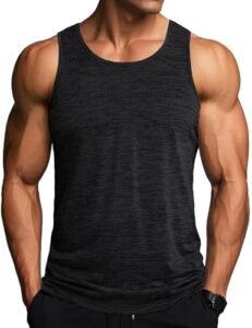 MAGCOMSEN Herren Tank T-Shirt Atmungsaktiv Muskelshirt Ärmelloses Sport Funktionsshirt Herren Gym Workout Tanktops Quick Dry Bodybuilding Shirts Sommer Outdoor Unterhemd Hellgrün L, 13.98,