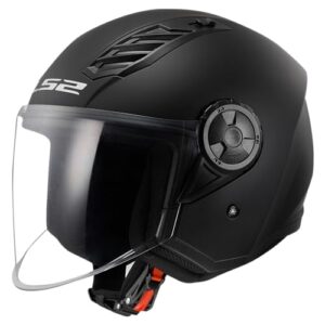 LS2 OF616 Airflow II Solid Jethelm, schwarz matt, 2XL (63/64), 55.49