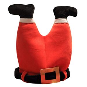 , TOYANDONA Elektrische Tanzende Weihnachtsmütze aus Flanell mit Musikfunktion Leicht und Festlich für Weihnachtsfeiern und Videos als Lustiges Party Kostümzubehör