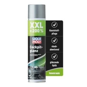 LIQUI MOLY Cockpitspray Cockpitglanz XXL, Art.-Nr. 1610 I 600 ml Auto Innenraum-Pflege für strahlenden Hochglanz I Regenerierendes, antistatisches Glanz-Spray I Dashboard-Pflege für Kunststoffteile, 6.99