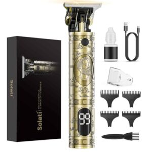 Haarschneidemaschine, Trimmer Barttrimmer Herren LED Anzeige Haartrimmer Herren Konturen Haartrimmer Konturen Haarschneidemaschine Profi Bartschneider Rasierer Haarschneider Hair Clipper, 19.54