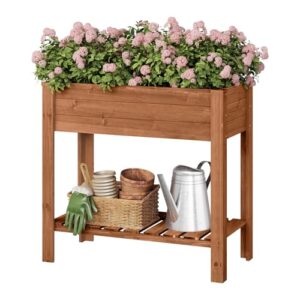 29.95, Ondis24 Pflanzkübel Vulkano, 50L Pflanzvolumen, rechteckig, Blumenkasten mit Wasserspeicher, Balkon Terrasse, Blumenkübel (Leinen)