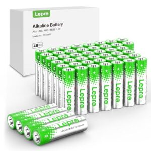, Lepro AA Batterien, 48 Stück, Alkaline Batterie AA mit 1.5V