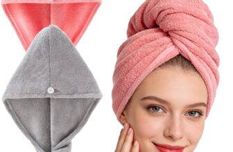 Lumimi 2er-Set Haarturban Kopfhandtuch