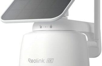 Reolink 4K Solar Überwachungskamera Aussen Akku, Argus PT Ultra+Solarpanel