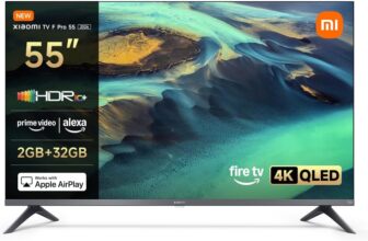Xiaomi TV F Pro 55 (140 cm), 4K UHD QLED, Smart TV, Fire OS8, HDR10+, MEMC