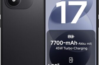 XIAOMI REDMI Note 17, Smartphone 6+256 GB, Black, 7700 mAh Akku