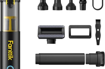 Fanttik Slim V8 APEX Kabelloser Akku Autostaubsauger, 4-in-1 Mini (Schwarz)