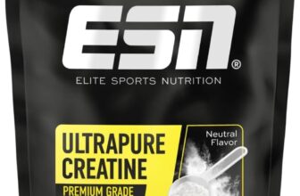 ESN Ultrapure Creatine Monohydrate – geschmacksneutral und vegan – 500 g