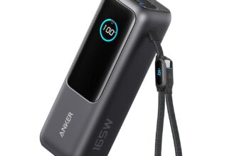Anker 165W 25000mAh Laptop Powerbank mit 70cm ausziehbarem Kabel