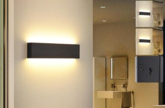 KUKAK LED Wandleuchte Innen,10W Wandlampe,3000K/4000K/6000K Wandlampen 33cm [Energieklasse F]