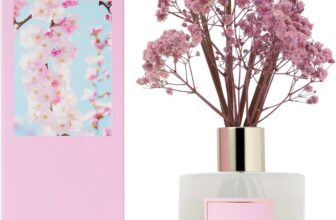 Cocorrína Raumduft Reed Diffuser mit 8 Duftstäbchen 200ml- Kirschblüte