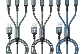 GIANAC Multi USB Kabel [3Stück 1.2M] ladekabel 3 in 1 schnellladekabel