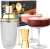 Vemacity Cocktail Set– Glas Cocktail Shaker (500ml)
