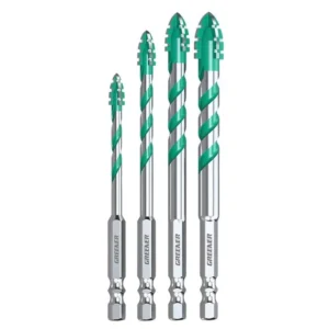 Schwerlast-Multi-Material-Bohrer,legierter Stahl,gezahnter elektrischer Bohrkopf für Keramik,Metall,Holz,Beton