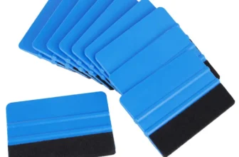 10Pcs Blue Squeegee Felt Edge Scraper Car Decals Vinyl Wrapping & Tint Tools For Razor Blade Scraper Automatic Film Squeegee Set